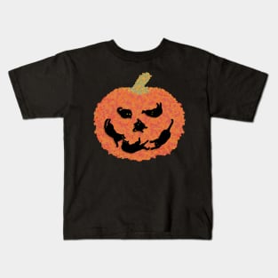 Halloween Pumpkin Cat Kids T-Shirt